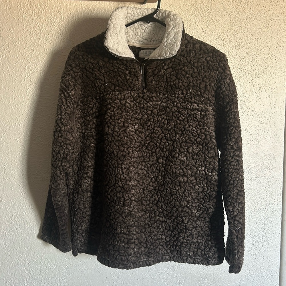 Brown Sweatshirt 3/4 Zip